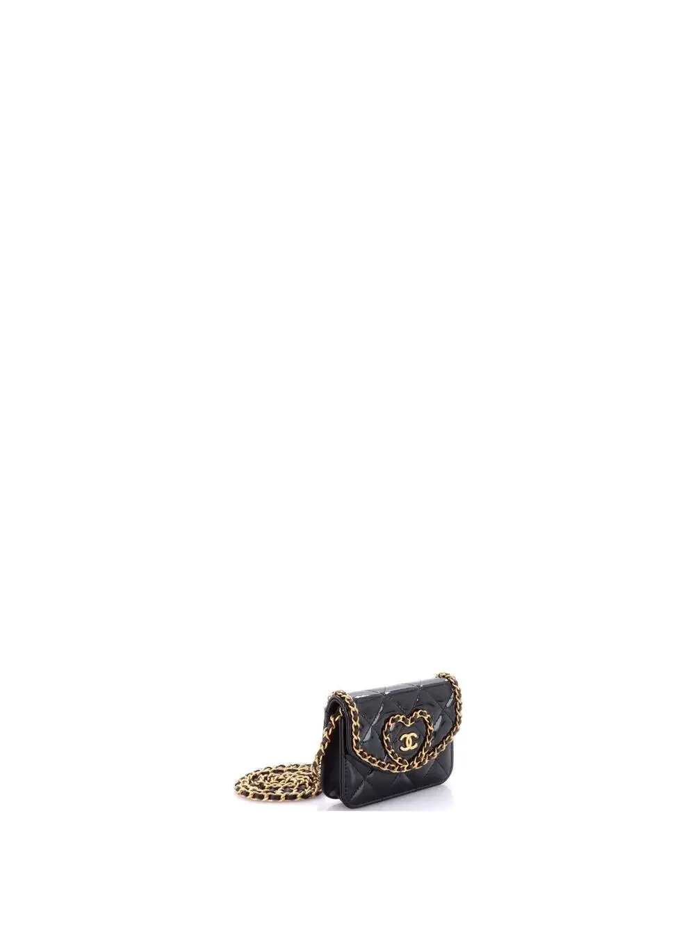 Chanel Heart Chain Flap Bag Quilted #206016C49B